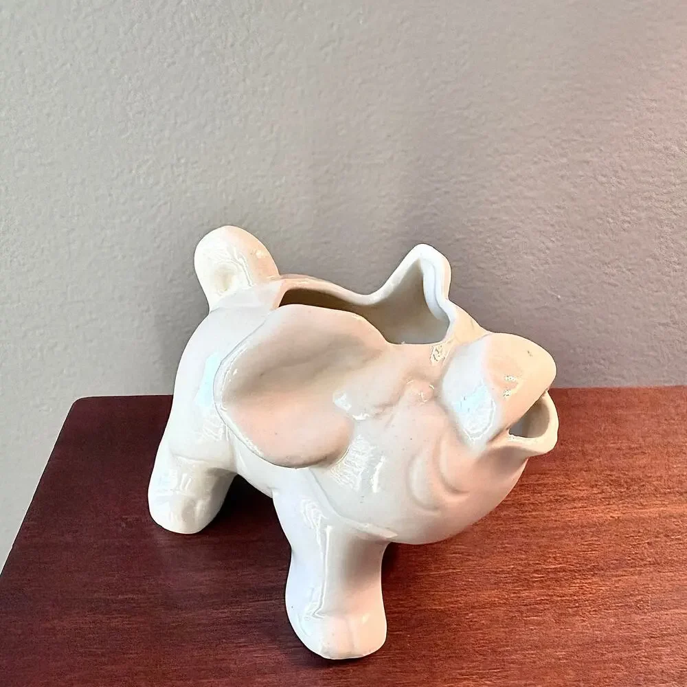 Copied - Shawnee Ceramic Pig Creamer White